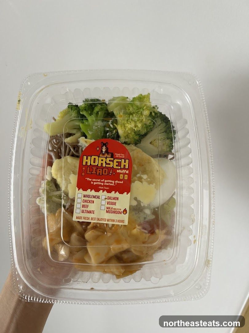 Food Container with Label