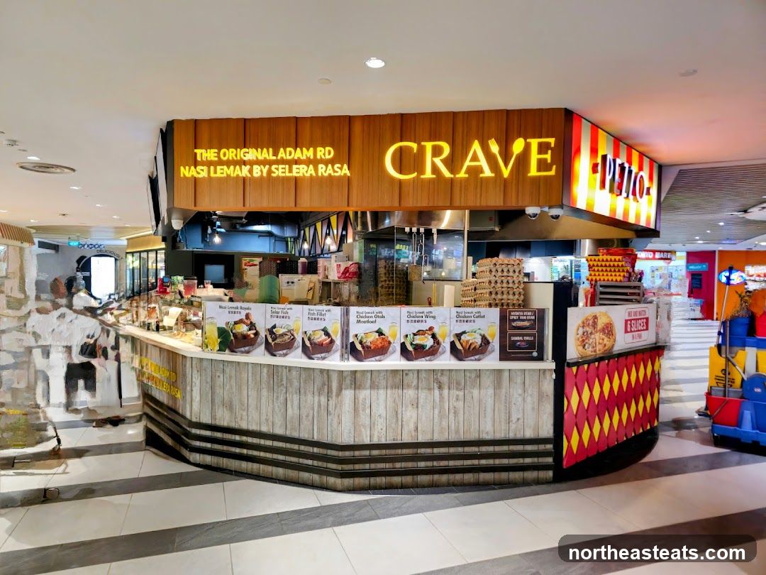 Food stall with Nasi Lemak and Pizza
