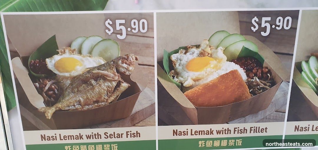 Nasi Lemak Menu