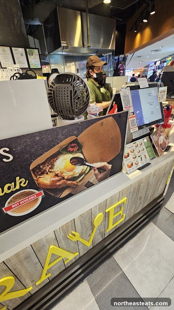 Food stall counter