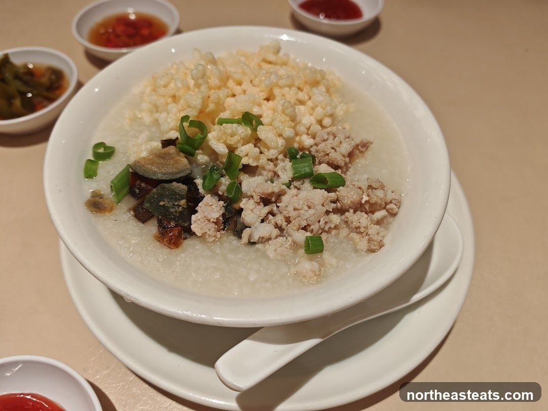 Congee with Pork and Century Egg