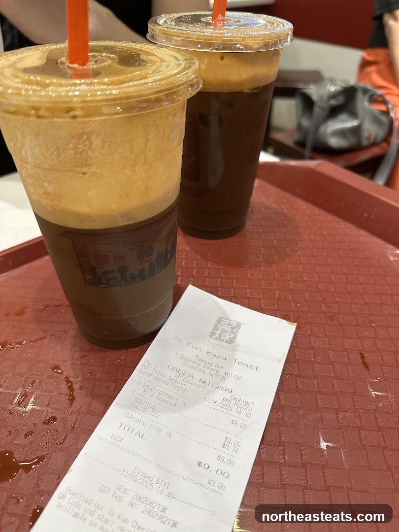 Receipt and Drinks
