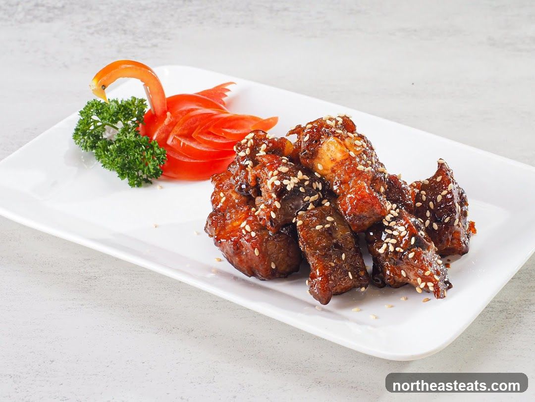 Glazed Ribs with Sesame Seeds