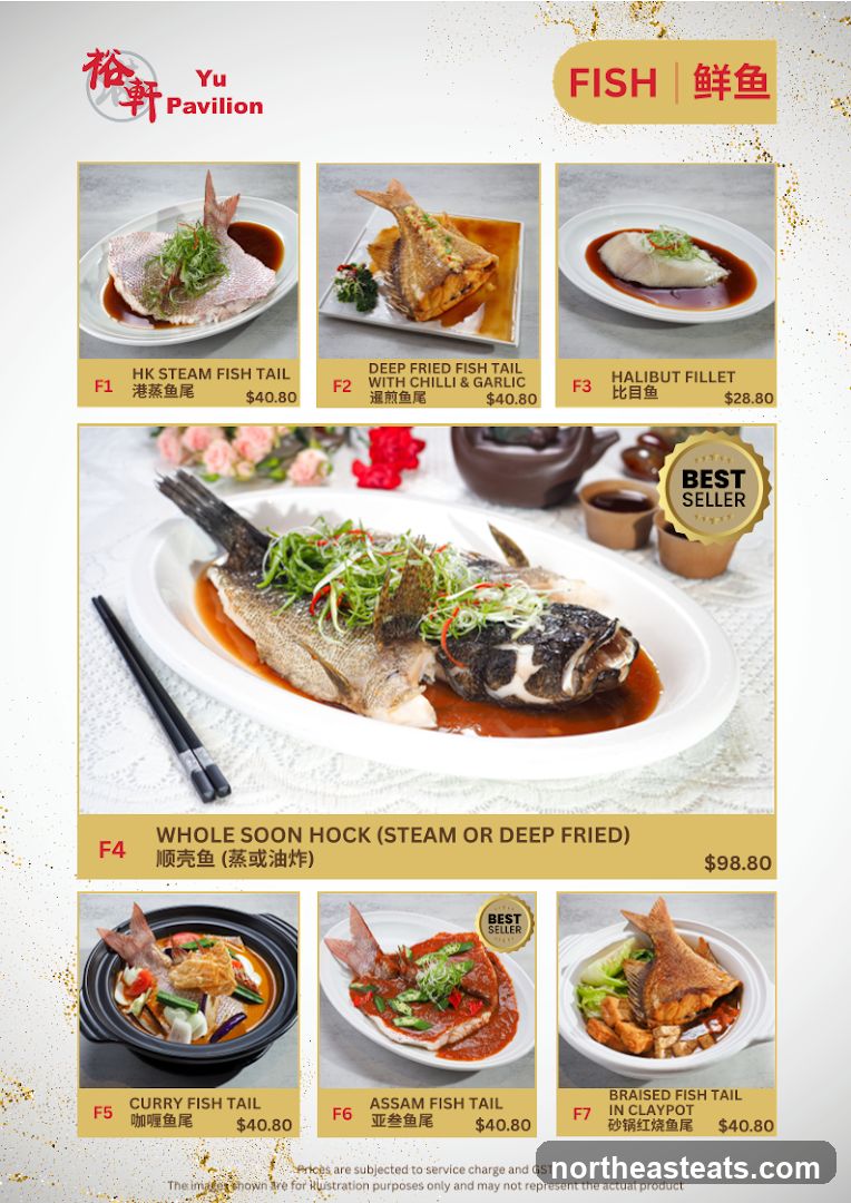 Yu Pavilion Fish Menu