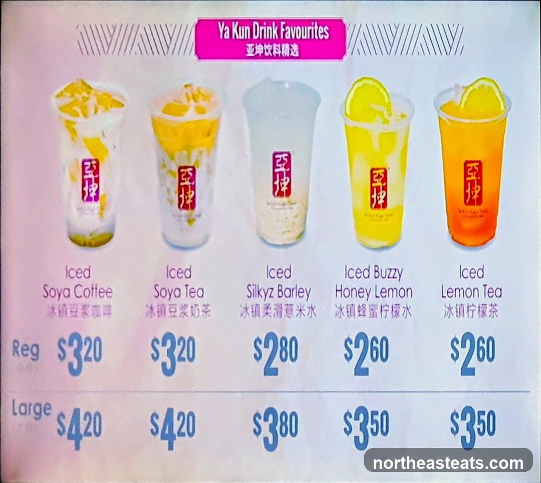 Ya Kun Drink Favourites