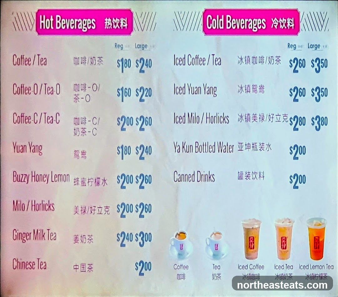 Beverages Menu
