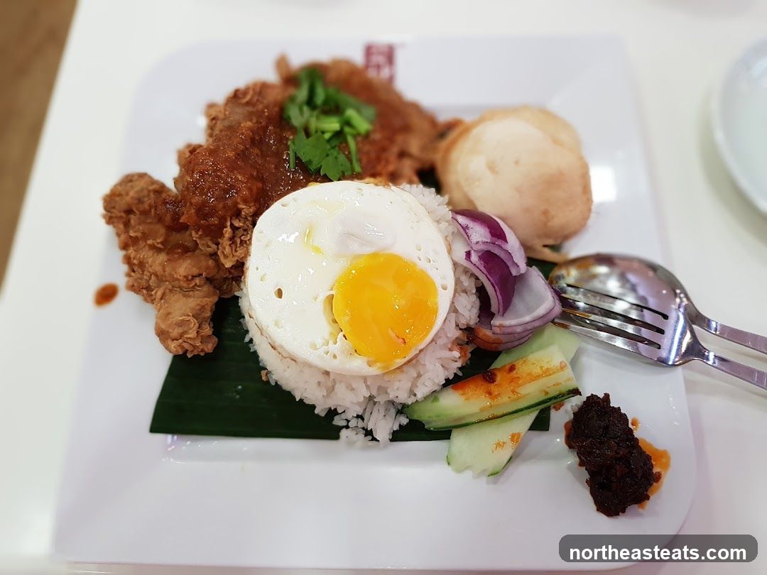 Fried Chicken Rice Plate