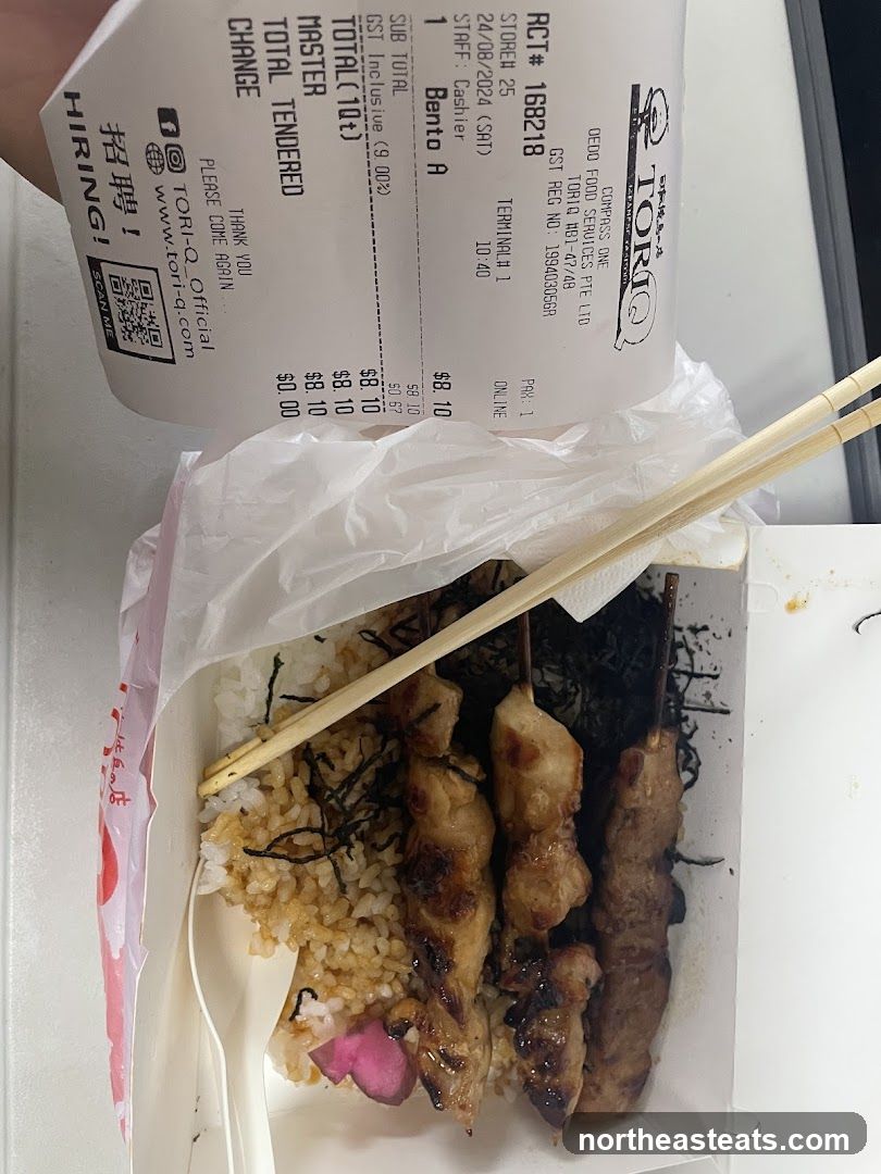 Receipt and Bento Box