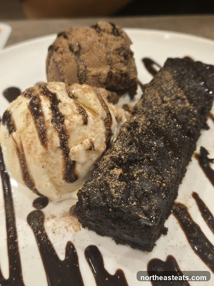 Chocolate Brownie with Ice Cream