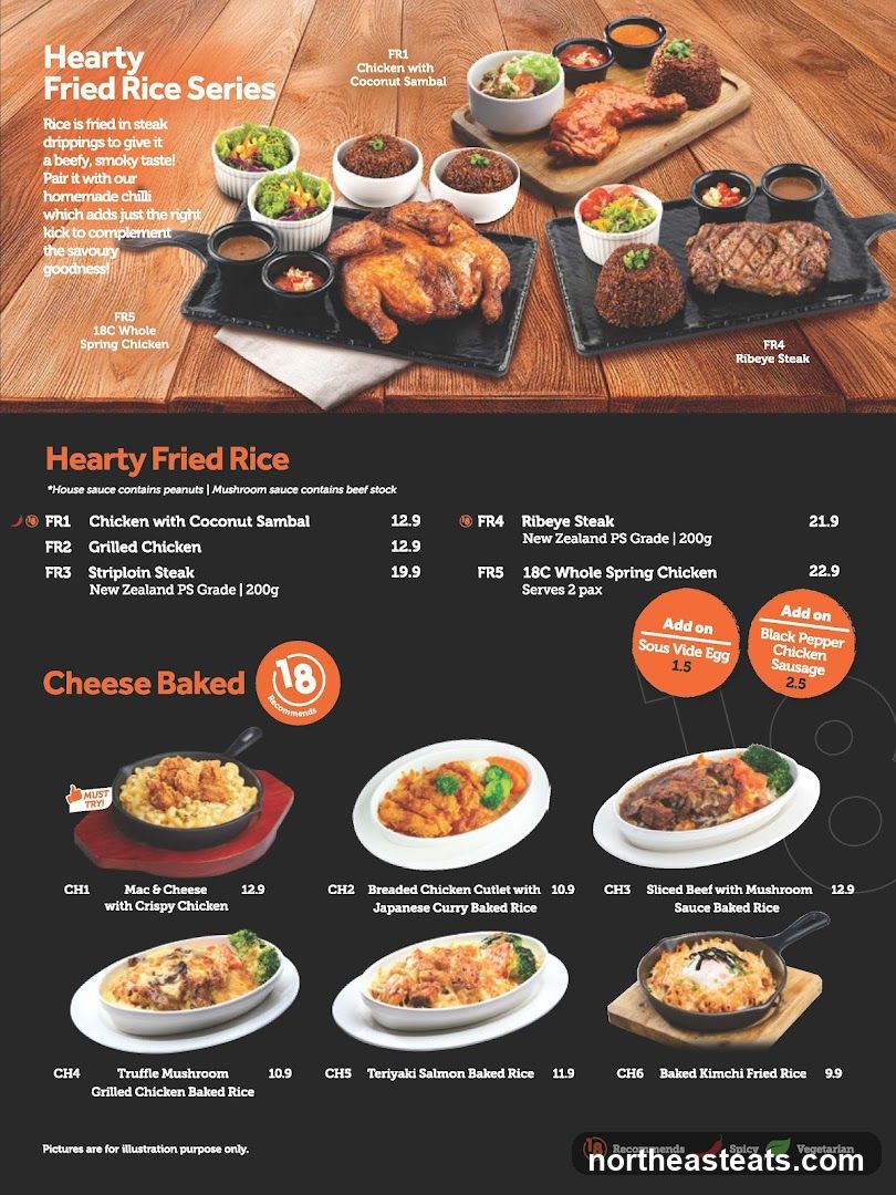 Hearty Fried Rice Series & Cheese Baked