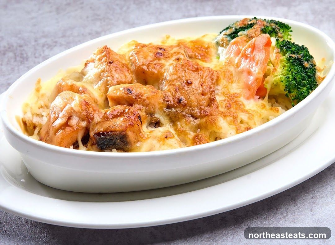Baked Salmon Rice