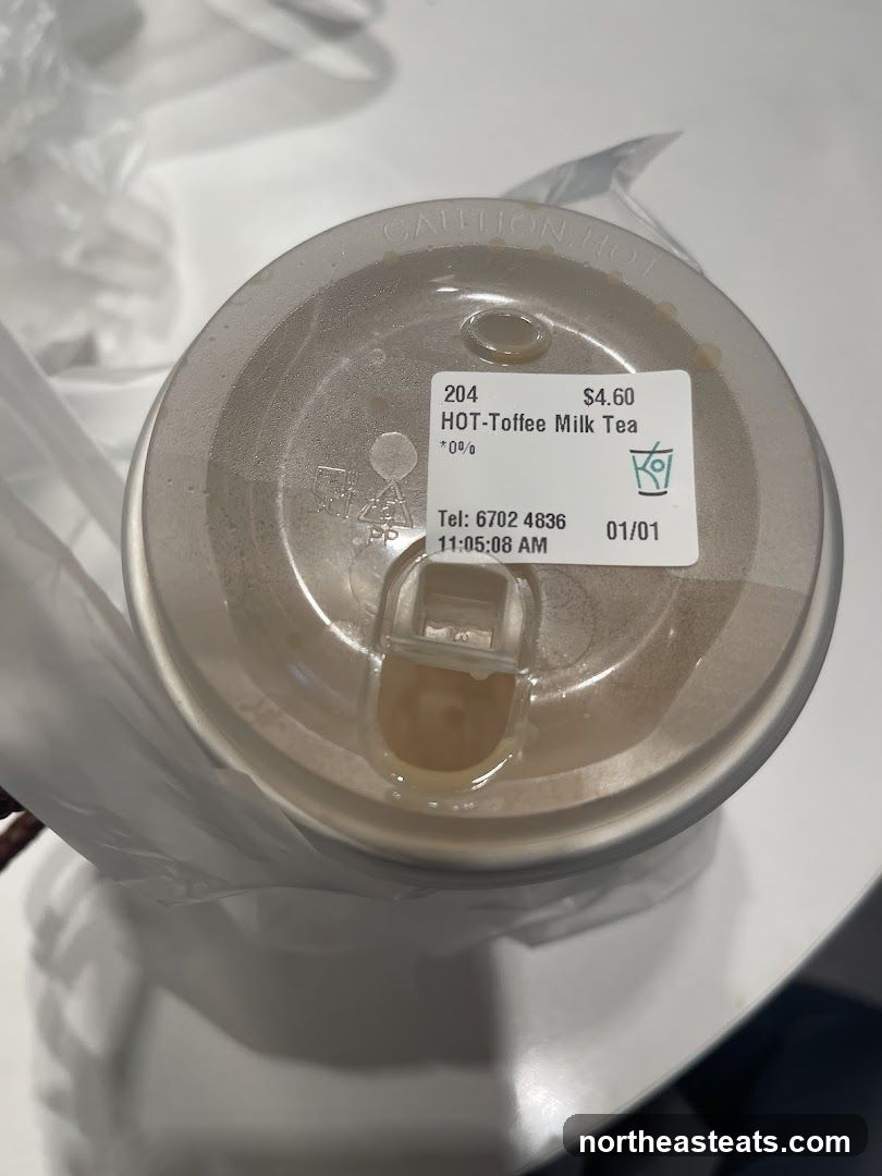 Hot Toffee Milk Tea