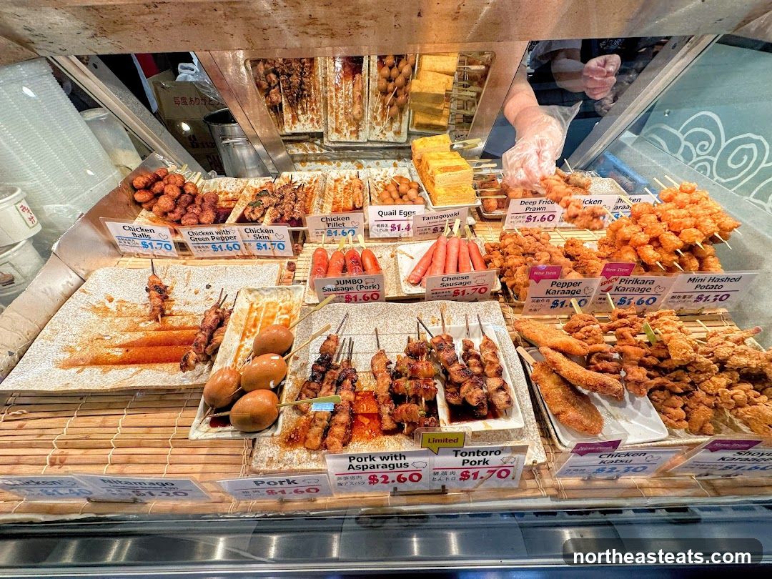 Assortment of Skewered Foods