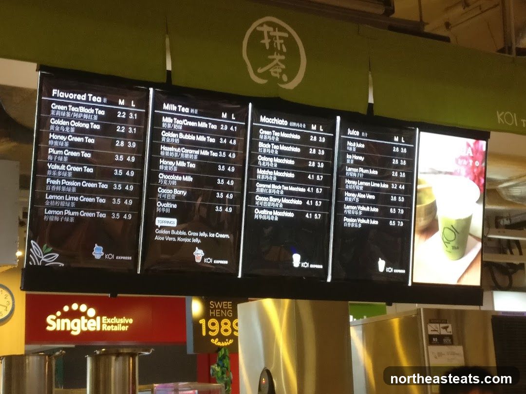 KOI EXPRESS Menu