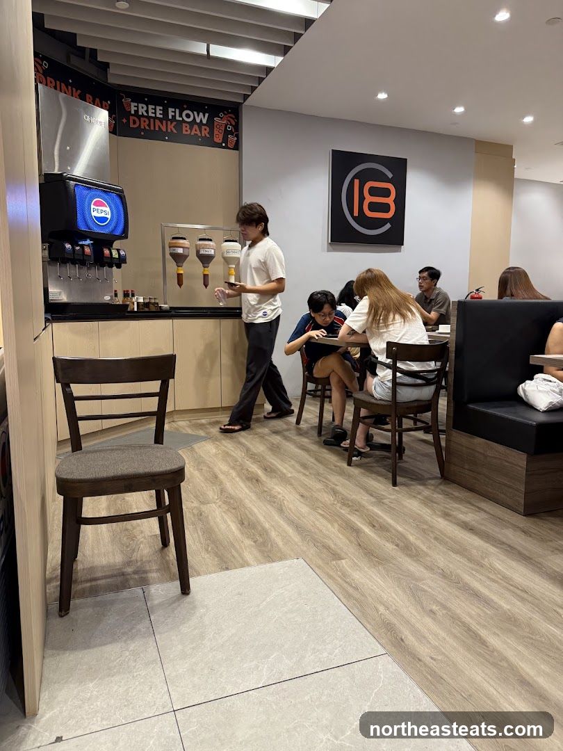 Restaurant Interior with Drink Bar