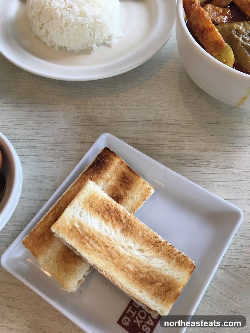 Toasted Bread with Rice and Curry