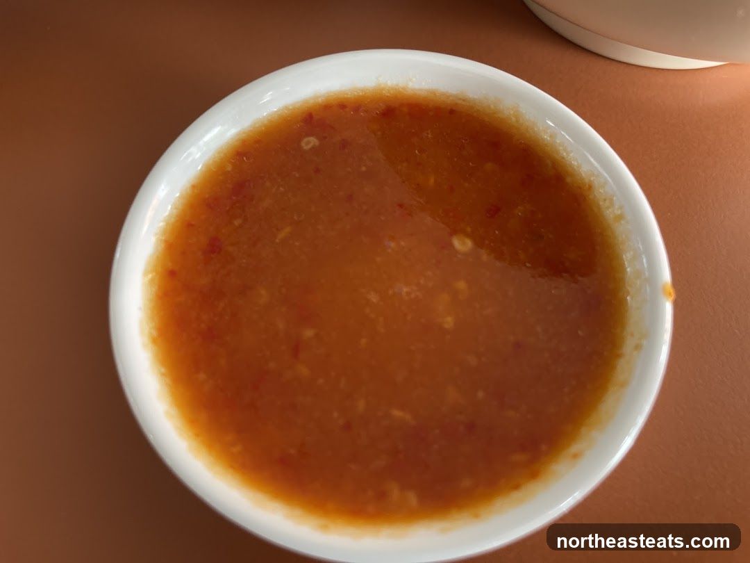 Sauce in a bowl