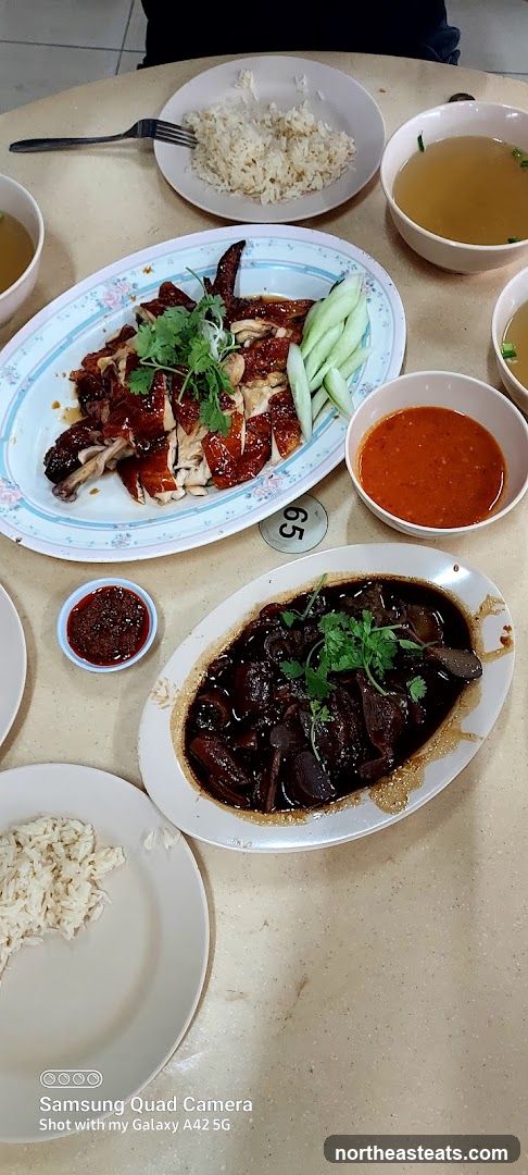 Hainanese Chicken Rice and Braised Pork