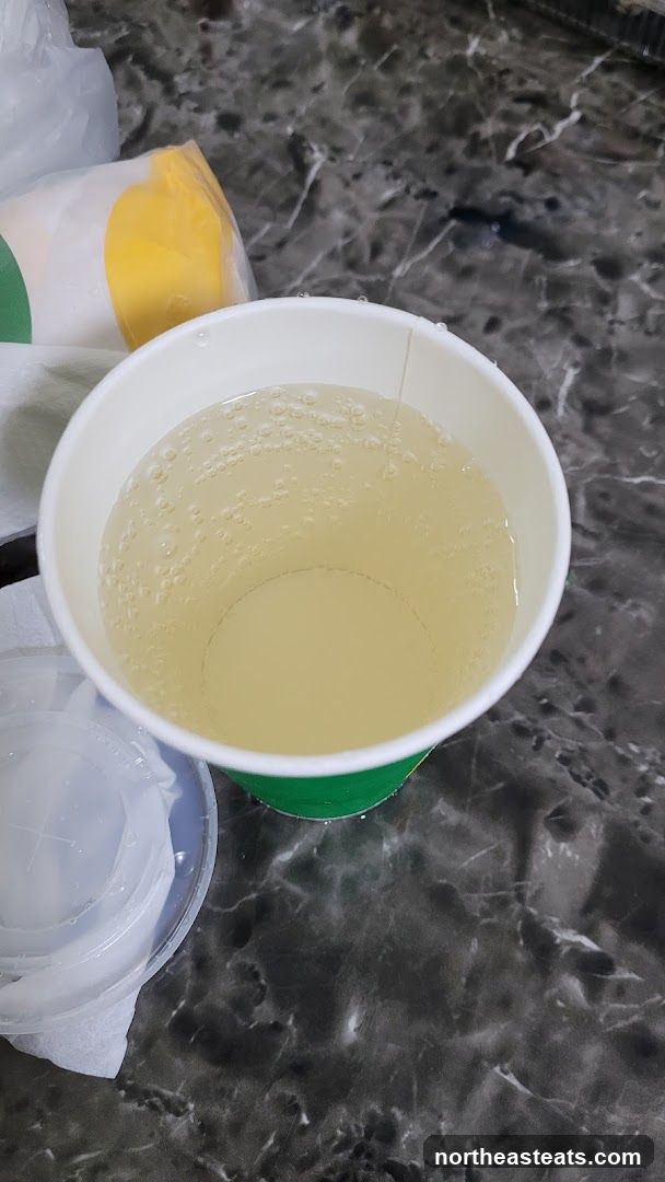 Beverage in a cup