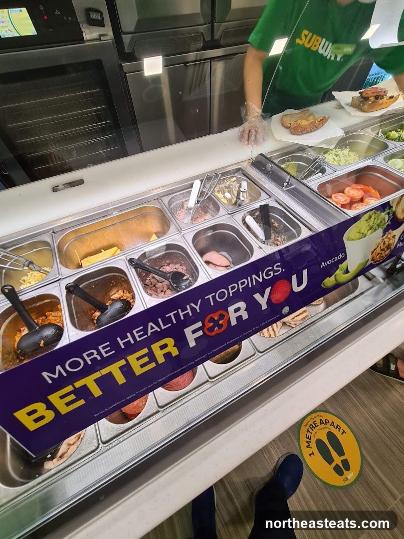 Subway Toppings Bar