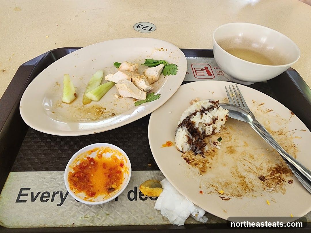 Leftover Food on Tray