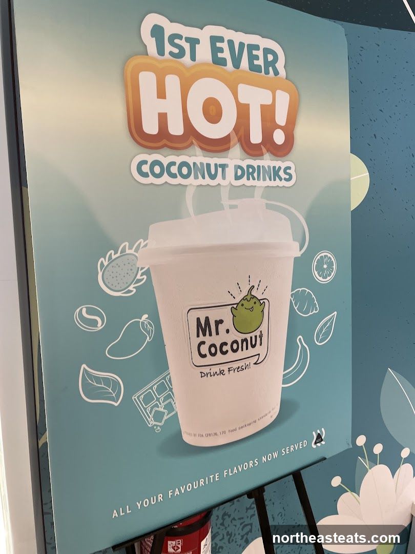 Mr. Coconut Hot Coconut Drinks Advertisement