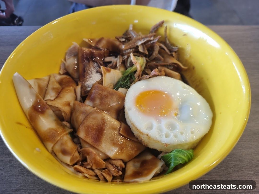 Noodles with Fried Egg and Anchovies