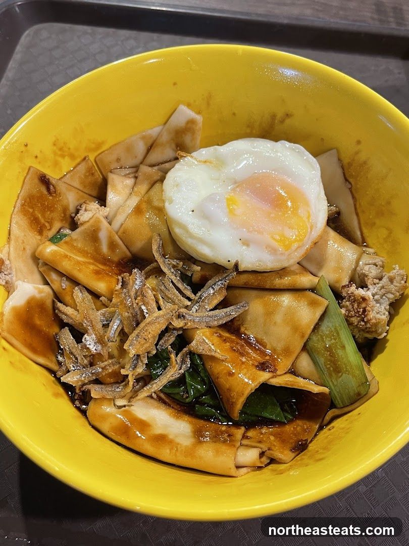 Noodles with Fried Egg and Anchovies