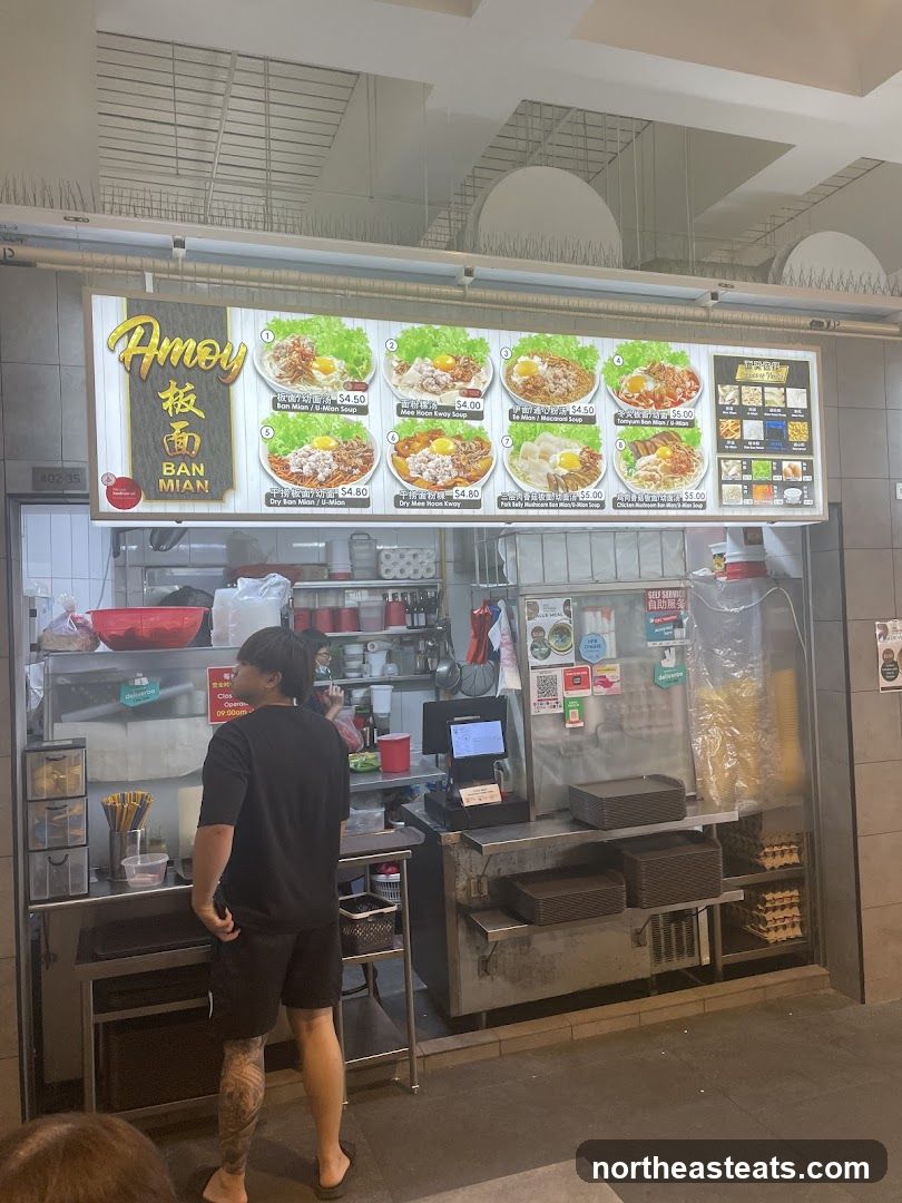 Amoy Ban Mian Menu
