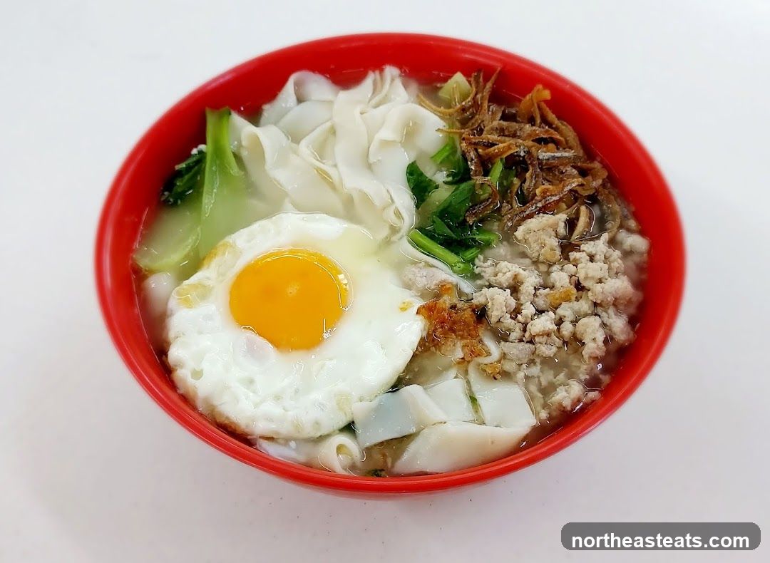 Noodle Soup with Fried Egg