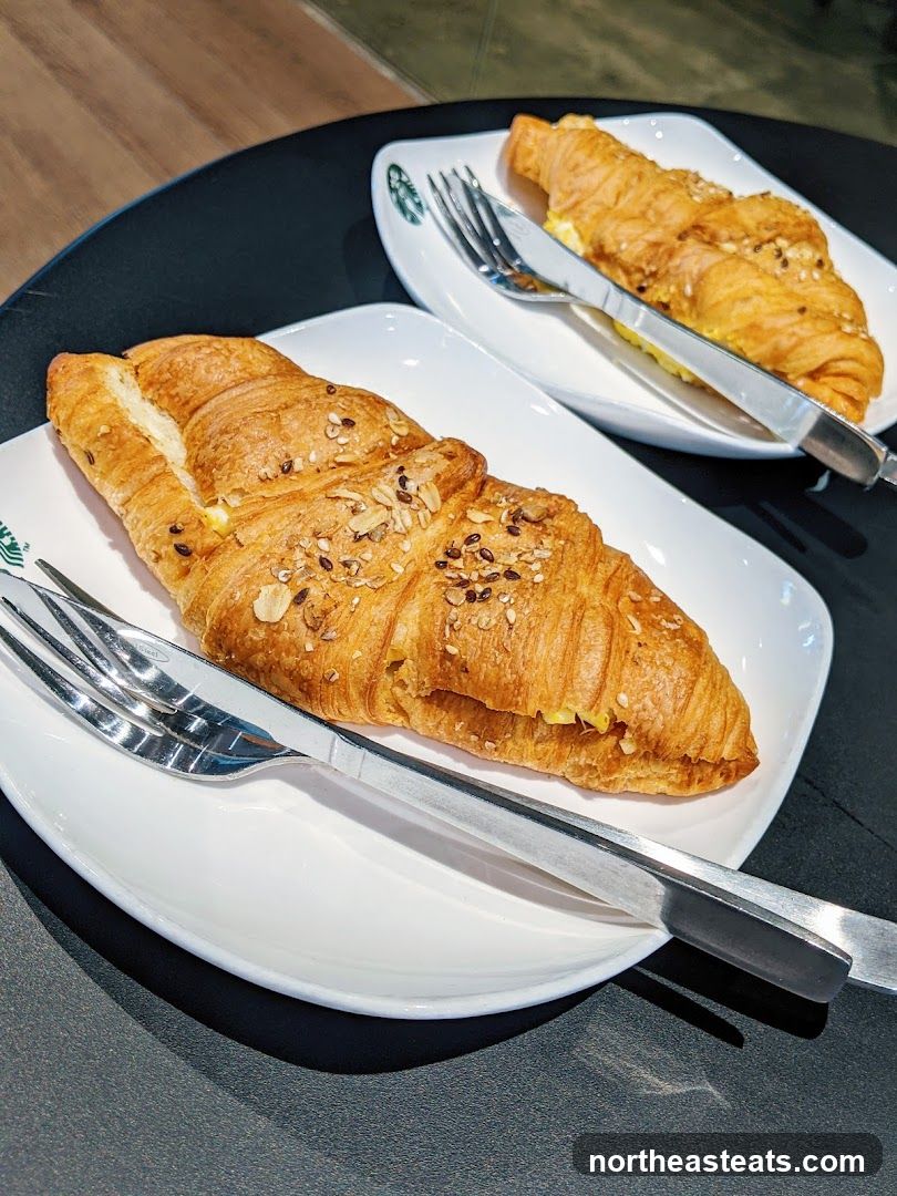 Croissants on Plates