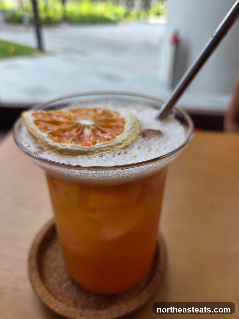 Orange Drink with Dried Orange Slice