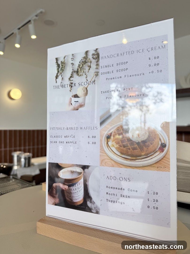 The Better Scoop Menu