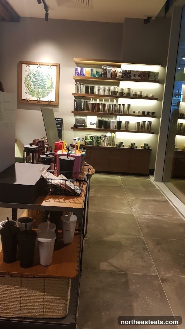 Coffee shop merchandise display