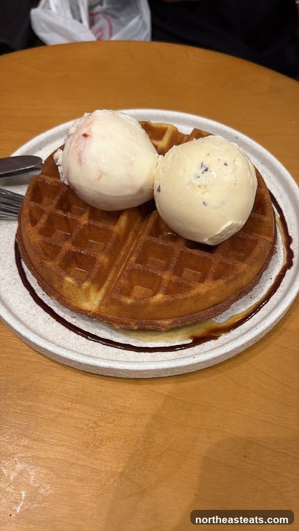 Waffle with Ice Cream