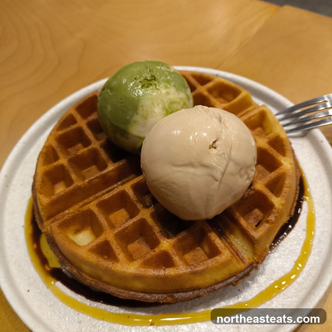 Waffle with Ice Cream