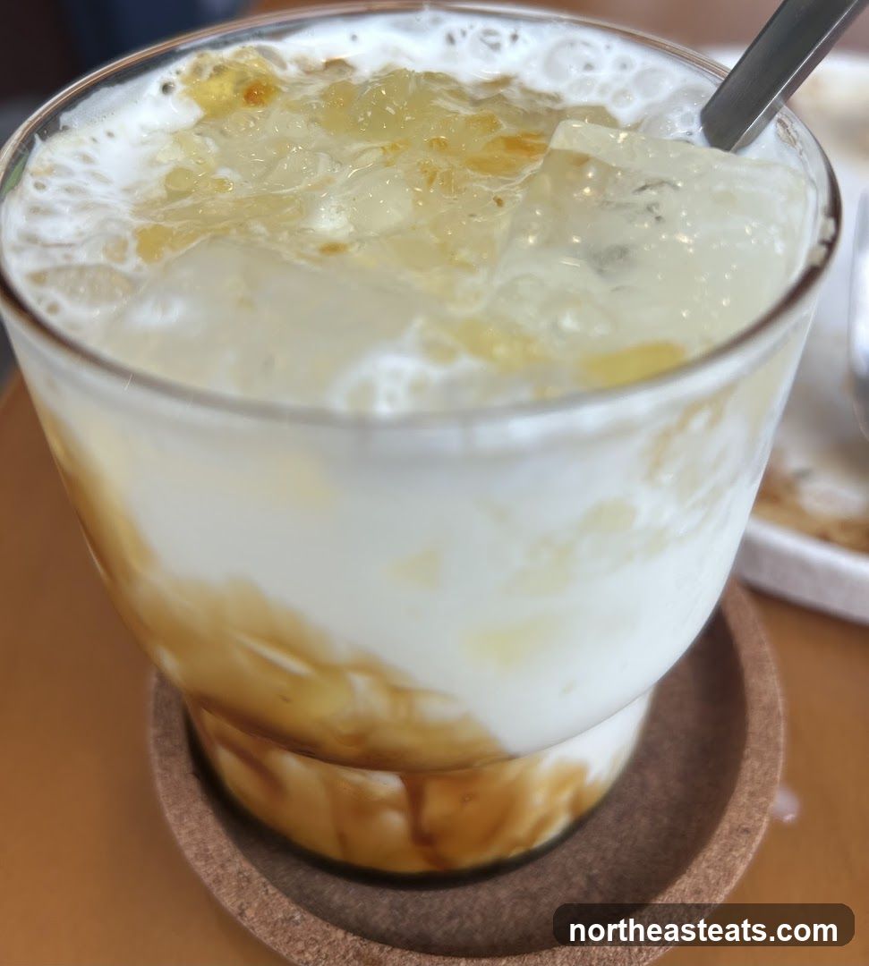Iced Drink with Cream and Syrup