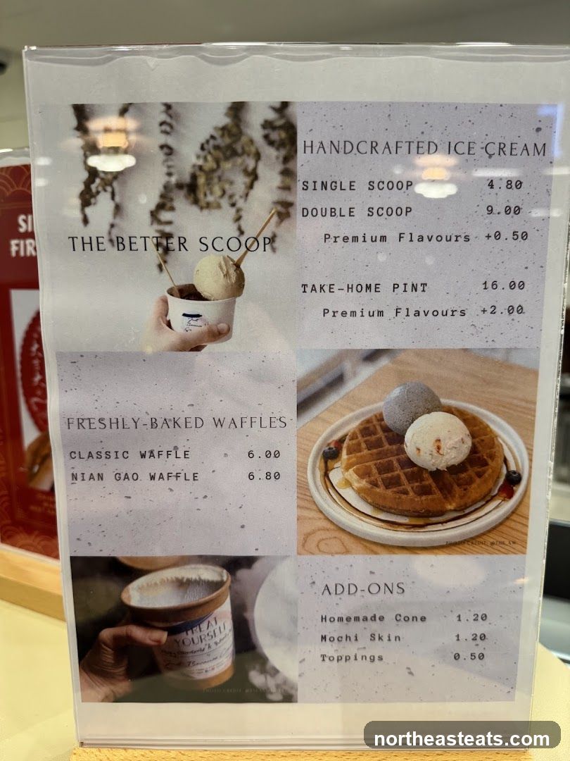 The Better Scoop Menu