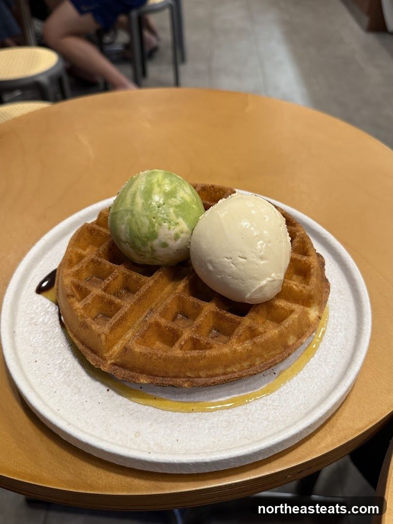 Waffle with Ice Cream