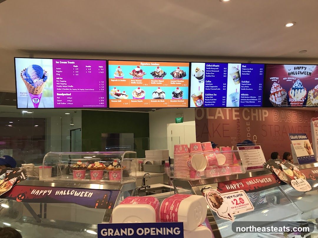Baskin Robbins Menu