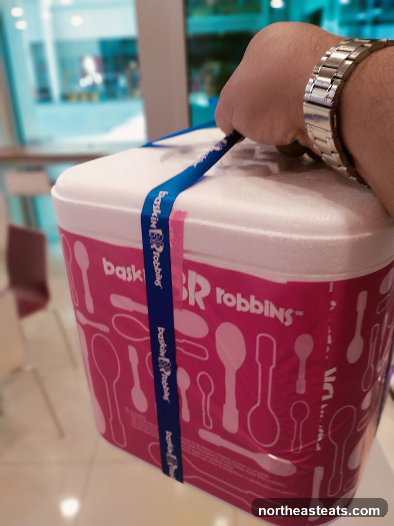 Baskin Robbins Ice Cream Container