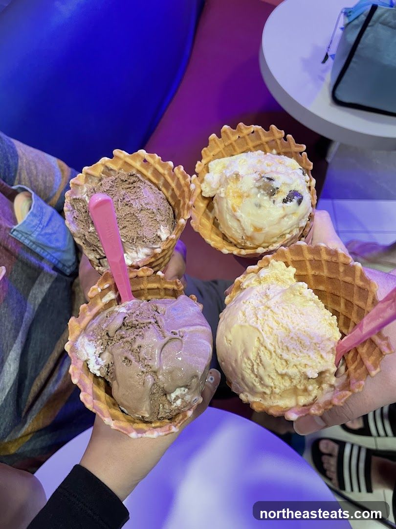 Four Ice Cream Cones