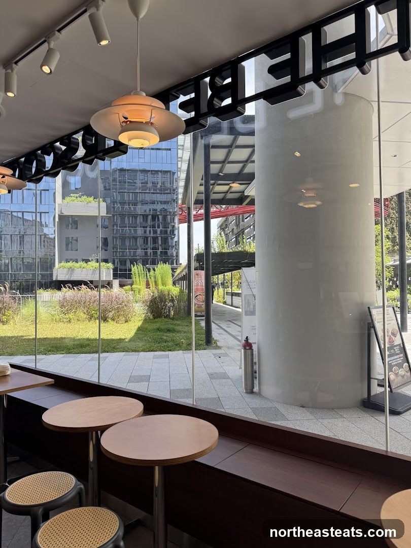 Cafe Interior with Outdoor View