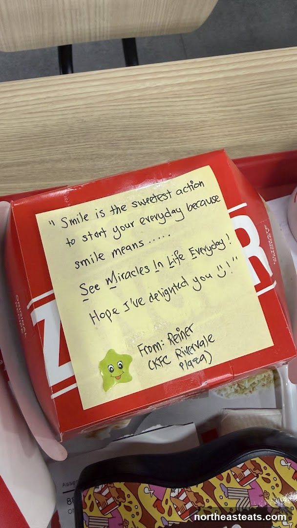 Note on a red box