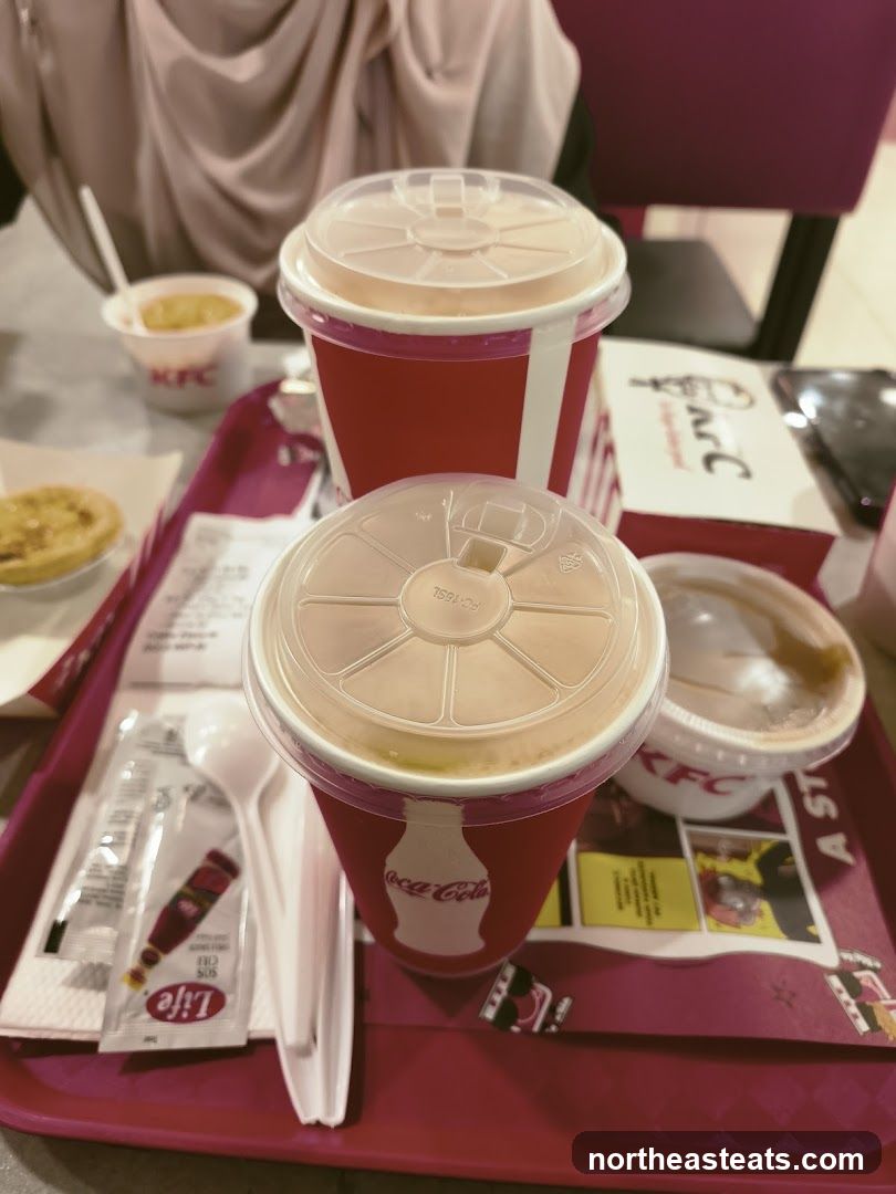 KFC Meal with Drinks