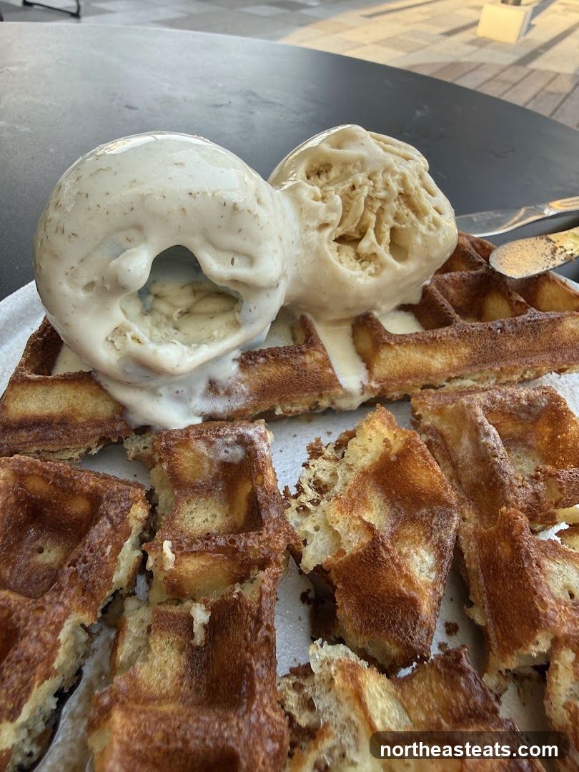 Waffles with Ice Cream