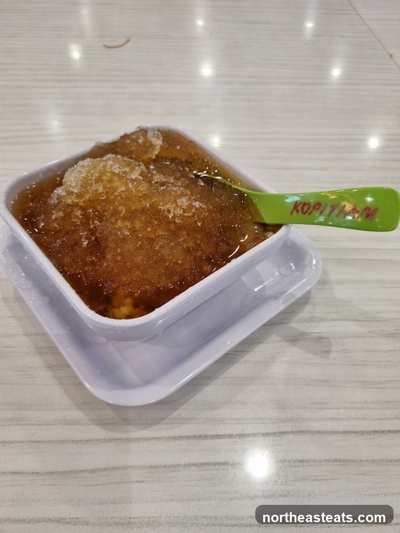 Dessert with shaved ice