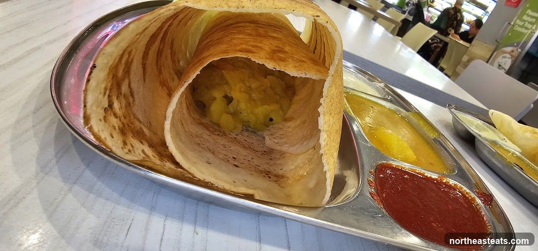 Dosa with accompaniments