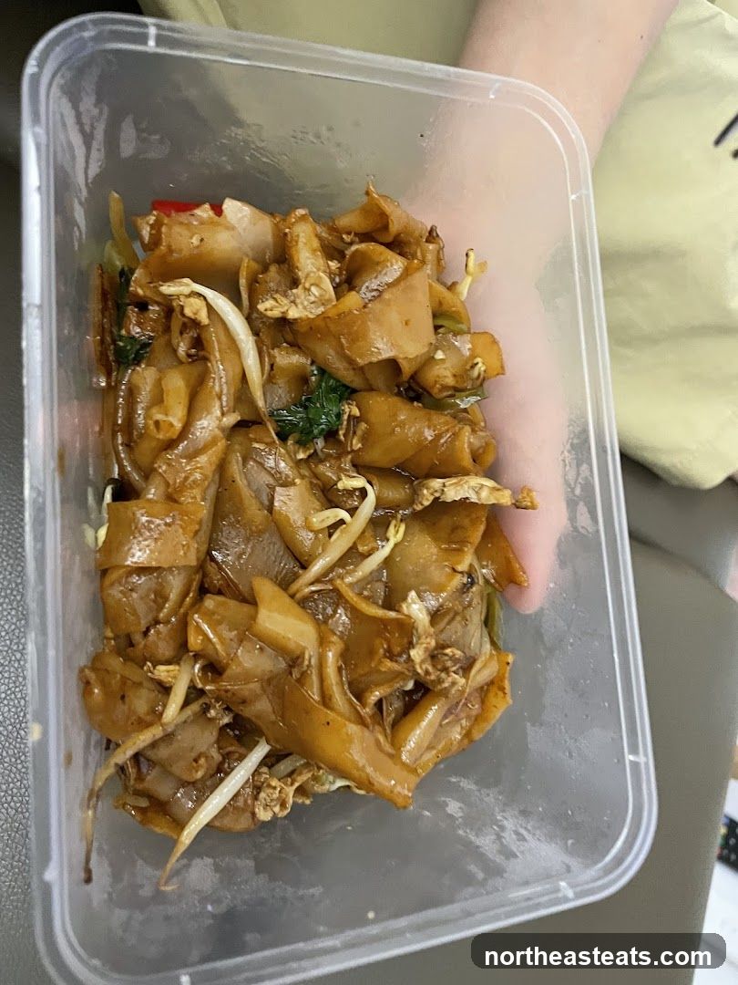 Noodles in Takeout Container