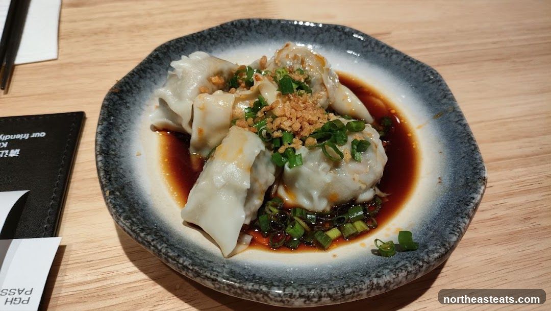 Dumplings with sauce